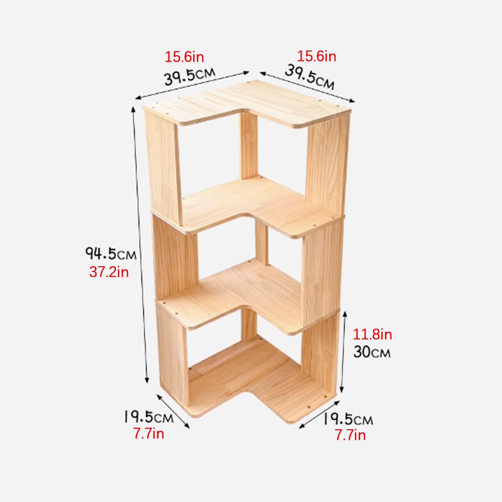 Amazon.com: YHWKGZ Corner Bookshelf, L-Shaped Industrial